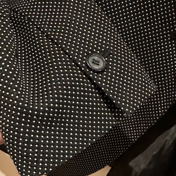 Zara Black and White Polka Dot Blazer - Picture 5 of 6